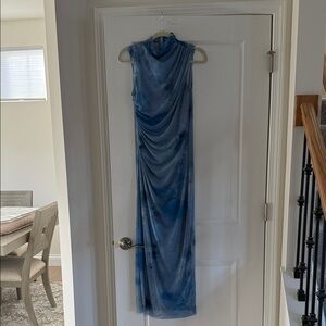 Zara Light Blue Midi Dress